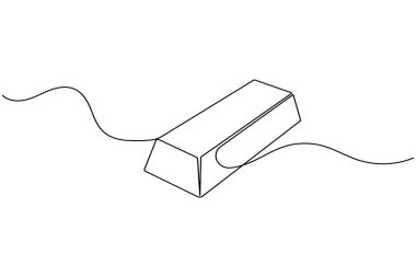 Altın çubuk sürekli finans konsept vektör çizimi