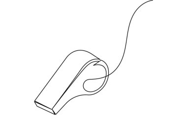 Minimalist spor nesnesi resimlemesi çizerek sürekli ıslık çal