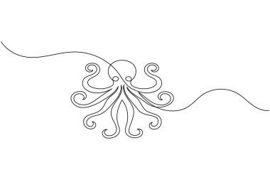 Ahtapot aralıksız bir çizgi çizer ve en az deniz hayvanının resmini çizer.