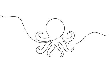 Ahtapot aralıksız bir çizgi çizer ve en az deniz hayvanının resmini çizer.
