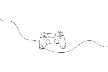 Oyun konsepti tasarımı için bir oyun denetleyicisinin sürekli bir satır çizimi