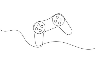 Oyun konsepti tasarımı için bir oyun denetleyicisinin sürekli bir satır çizimi