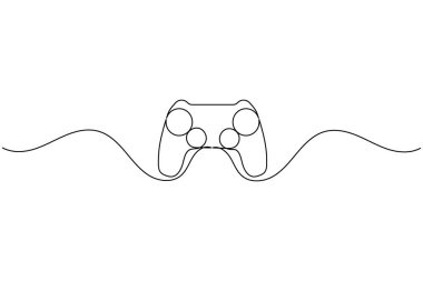 Oyun konsepti tasarımı için bir oyun denetleyicisinin sürekli bir satır çizimi