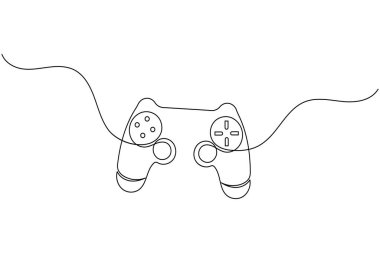 Oyun konsepti tasarımı için bir oyun denetleyicisinin sürekli bir satır çizimi