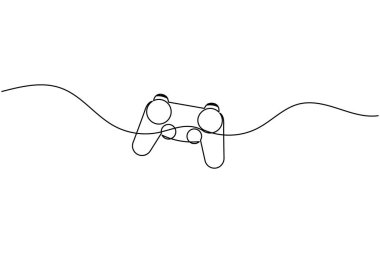 Oyun konsepti tasarımı için bir oyun denetleyicisinin sürekli bir satır çizimi