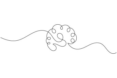 Tıbbi simge bir satırda sanat minimum sağlık sembolü sürekli tasvir