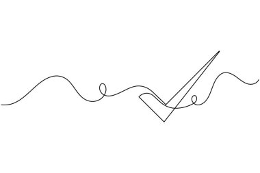 Semboller sürekli çizgi çizerek izole edilmiş dış hat beyaz arkaplan çizer