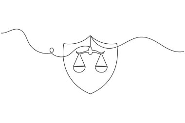 Beyaz arkaplanda adalet ölçeği sanat sembolü izole