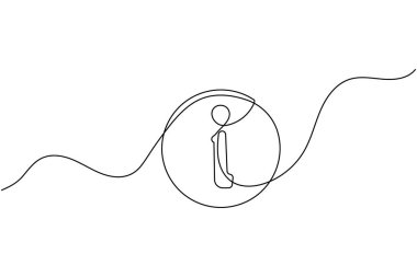 Siber güvenlik kavramları için sürekli satır sanatı içeren güvenlik ve gizlilik simgesi seti