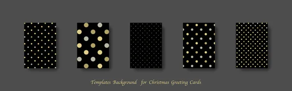 Modèles Fond Pour Les Cartes Voeux Noël Fond Points Modèles — Image vectorielle