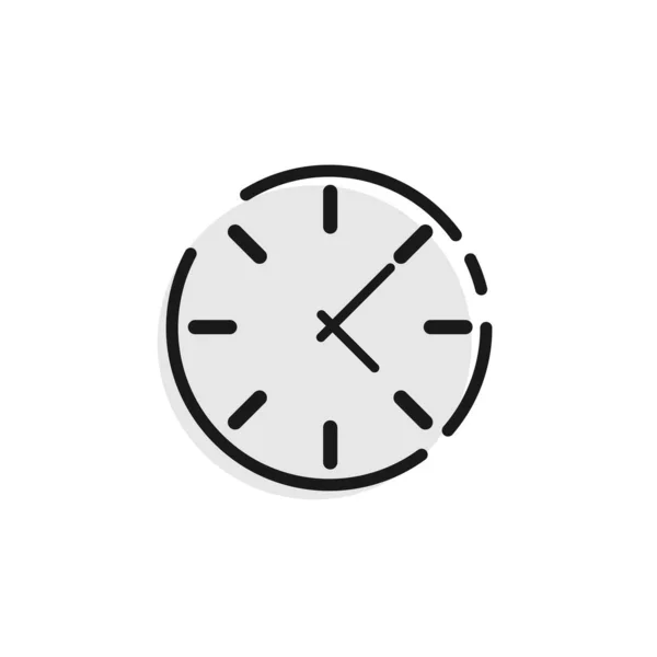 Icono Vector Tiempo Iconos Vectoriales Del Reloj Aislados Ilustración Vectorial — Archivo Imágenes Vectoriales