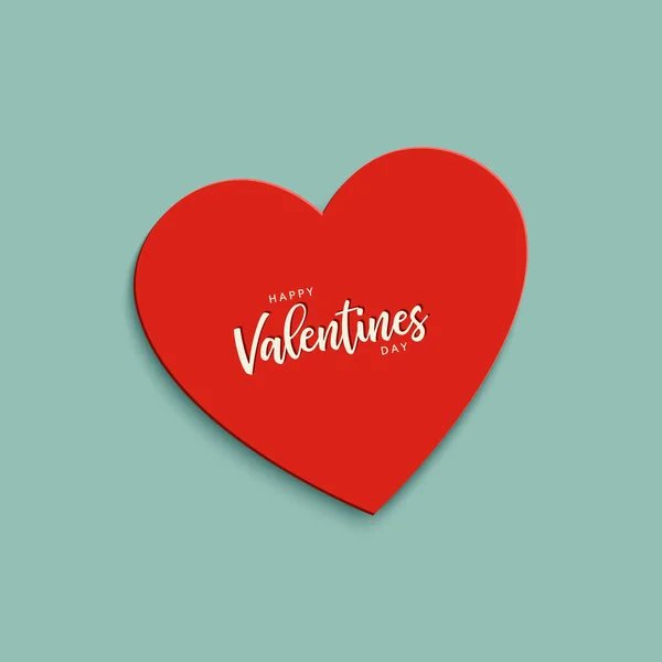 Tarjeta Felicitación San Valentín Feliz San Valentín Banner Cartel Amor — Vector de stock