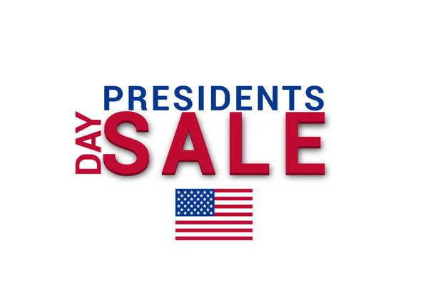 Presidents Day Sale Plakat Oder Banner Tag Des Präsidenten Banner — Stockvektor