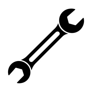 Beyaz arkaplanda izole edilmiş İngiliz anahtarı tasviri, sıkılaştırma ve gevşetme bağlayıcıları için çok yönlü bir araçtır