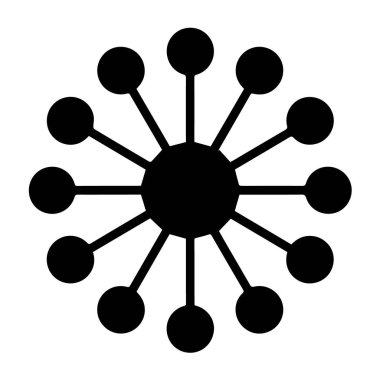 Beyaz arkaplanda izole edilmiş bir ağın soyut temsili, bağlantı ve iletişimi sembolize eder