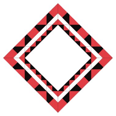 Vektör Geometrik Elmas Simgesi Silüet Tasarım Deseni