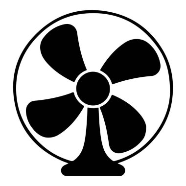 Dört pervaneli siyah pervane silueti.