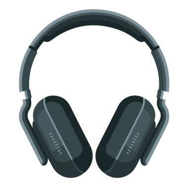 Modern siyah kulaklıklar, müzik severler ve müzik severler için mükemmel.