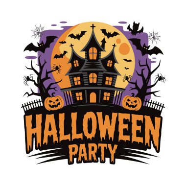 Cadılar Bayramı parti tasarımı Perili ev ve balkabaklarıyla