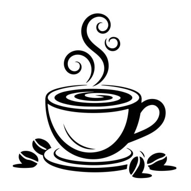 Kahve çekirdekli dumanı üstünde bir fincan kahve seni mutlu eder.