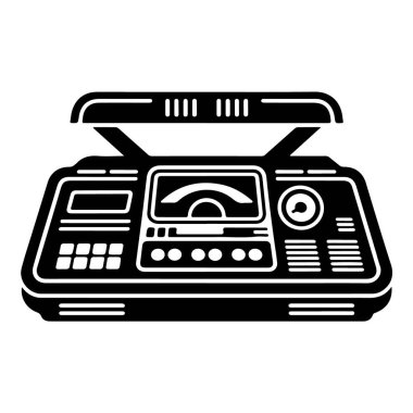 Siyah beyaz antika elektronik aygıt