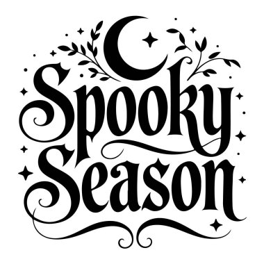 Cadılar Bayramı tasarımları için mükemmel, ay ve yıldızlarla dolu ürkütücü bir sezon.