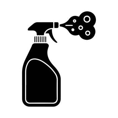 Temizlik için püskürtülmüş sprey şişesi tasviri.