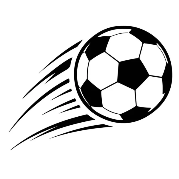 Hareketli dinamik futbol topu, hızı, enerjiyi ve beyaz arka planda izole edilmiş oyunun heyecanını simgeliyor.