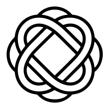 Kelt düğümü sembolü, sonsuz bir döngünün stilize edilmiş bir gösterimi