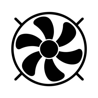 fan pervane soğutma havalandırma hava akışı makinesi simgesi