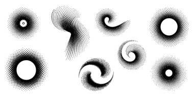 Soyut organik mürekkep sıçramaları ve fırça darbelerinin toplanması eşsiz desenli şekiller ve biçimler yaratır.