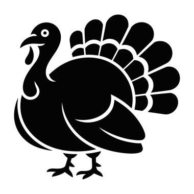 Mutlu yürüyen hindi kuşu, sonbahar çiftliği hayvanı, Şükran Günü kutlaması kümes hayvanları, şeffaf arka plan tasarım elementlerine izole edilmiş.