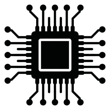 Bilgisayar çipi işlemcisi. Bütünleşik devre kartı. İşlemci mikroçip bileşeni. Elektronik hesaplama birimi. Yarı iletken teknoloji. Dijital veri işleme.
