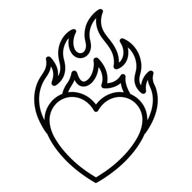 Kalp ateşi tutkulu aşk aşk sınır aşkı sevgililer günü tutkulu sıcaklık.