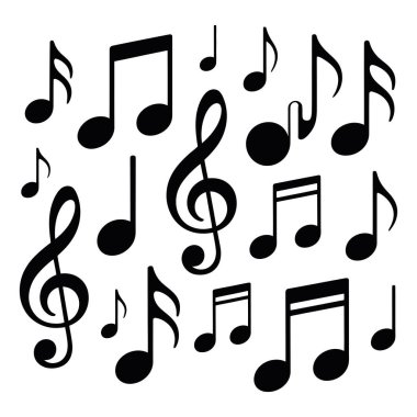 Musical notes music designs scores compositions concerts performances.
