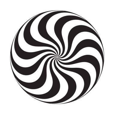 Soyut optik illüzyon tasarımı hipnotik şablon ile girdap etkisi yaratır