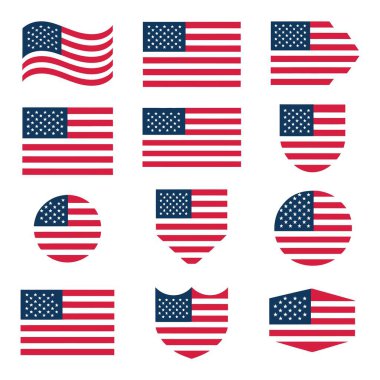 Vatansever bayrak vektör illüstrasyonları grafik kaynakları ulusal sembol.