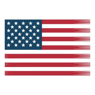 Üzüntülü Amerikan bayrağı vatansever duyguları. Ulusal Onur Günü.