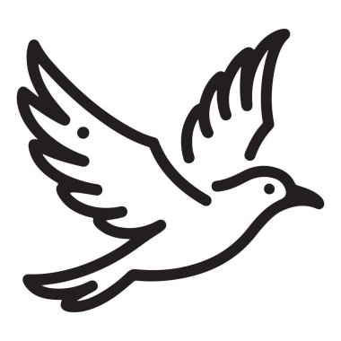 Barış için uçan güvercin sembolü özgürlük ruhu dinginlik nazik hareket umut