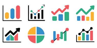 İş analizi grafikleri vektör bilgi kümesini grafikler