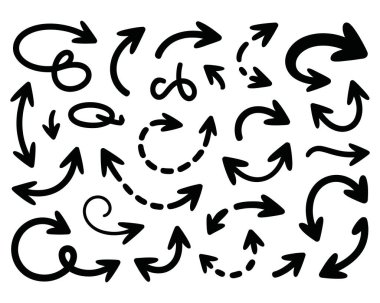 Karalama okları hareket yönünü ve dairesel yolları belirler