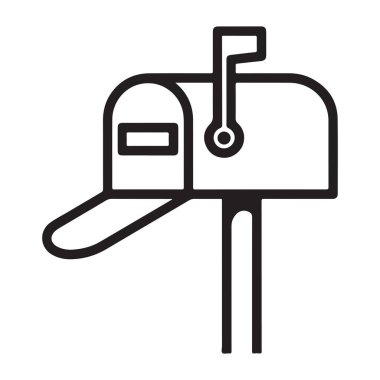 Posta kutusu simgesi vektör posta kutusu posta kutusu işareti