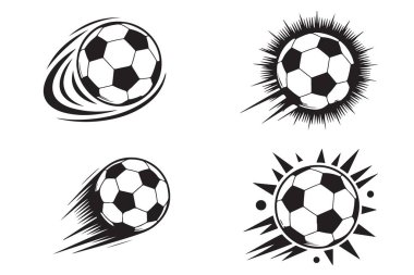 Futbol hızı, hareket izi ikonu spor patlayıcı etkisi yarattı