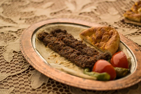 Turkish Adana Kebab. — Stock Photo, Image