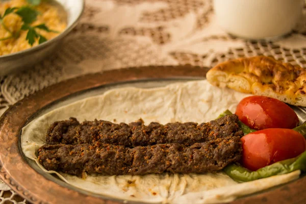 Turca Adana Kebab . — Fotografia de Stock