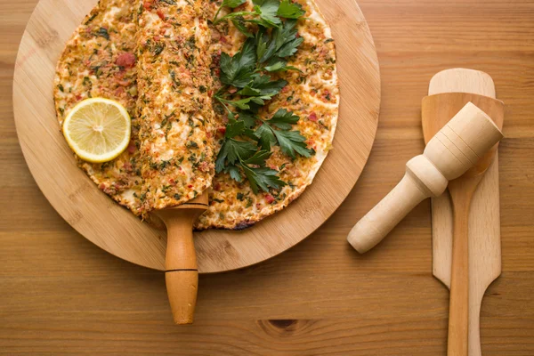 Lahmacun. Pide — Stok fotoğraf