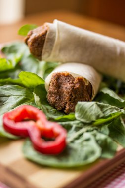 Çiğ köfte durum / Shawarma / Türk gıda