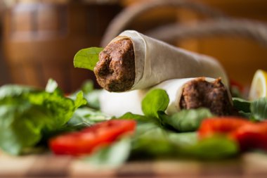 Çiğ köfte durum / Shawarma / Türk gıda