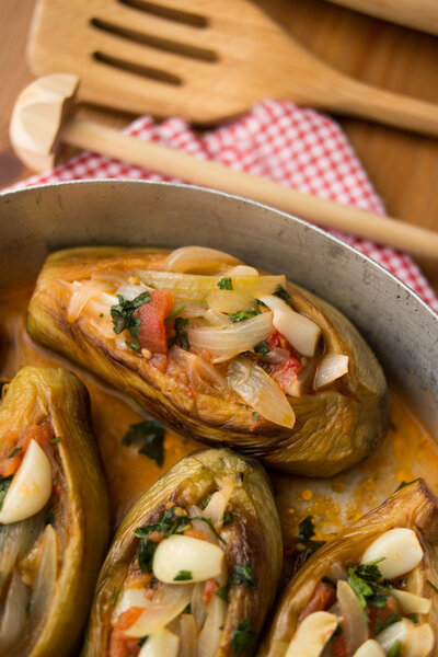 imam bayildi / Turkish traditional eggplant