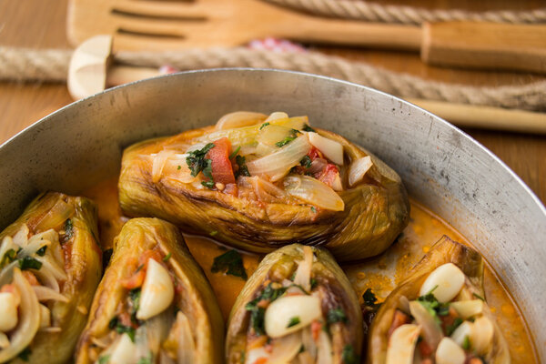 imam bayildi / Turkish traditional eggplant